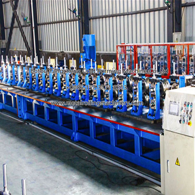 Storage warehouse shelf production line upright rack column roll forming machine equipment