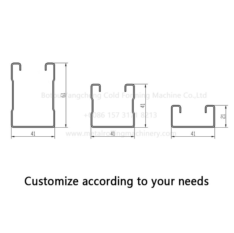 Solar Mounting Structure Strut Channel Roll Forming Machine Solar Panel Bracket Roll Forming Machine